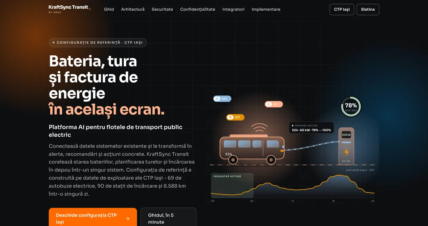 KraftSync Transit - bateria, tura și factura de energie în același ecran