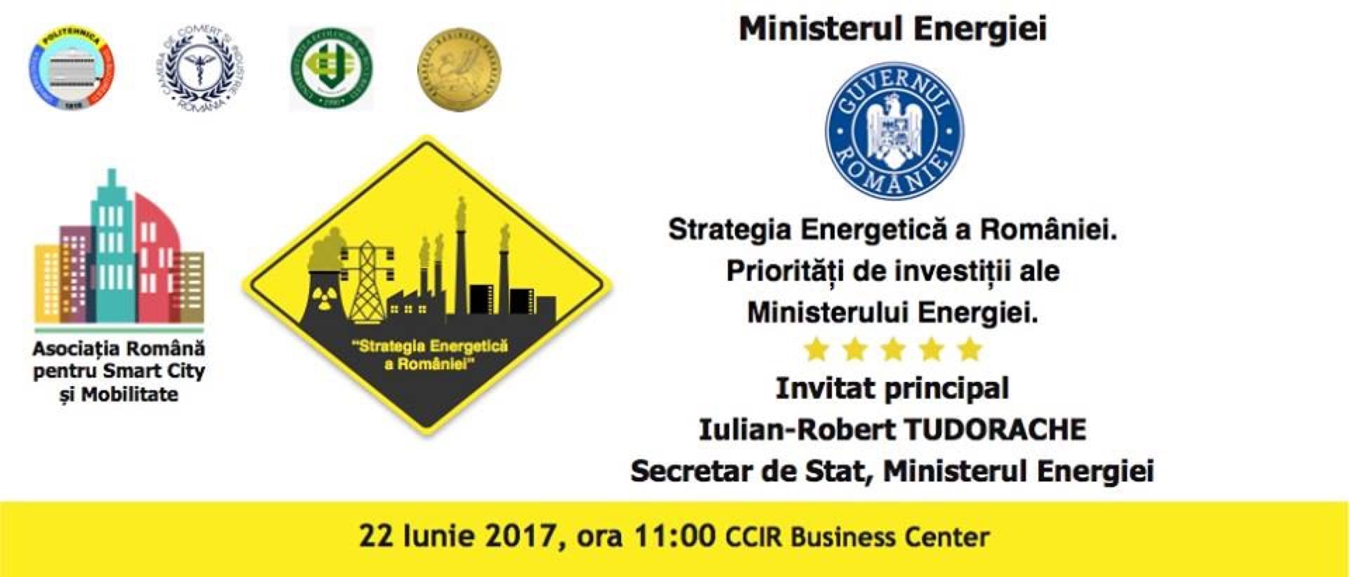 Comunicat de Presă: Strategia Energetică a României. Priorități de investiții ale Ministerului Energiei