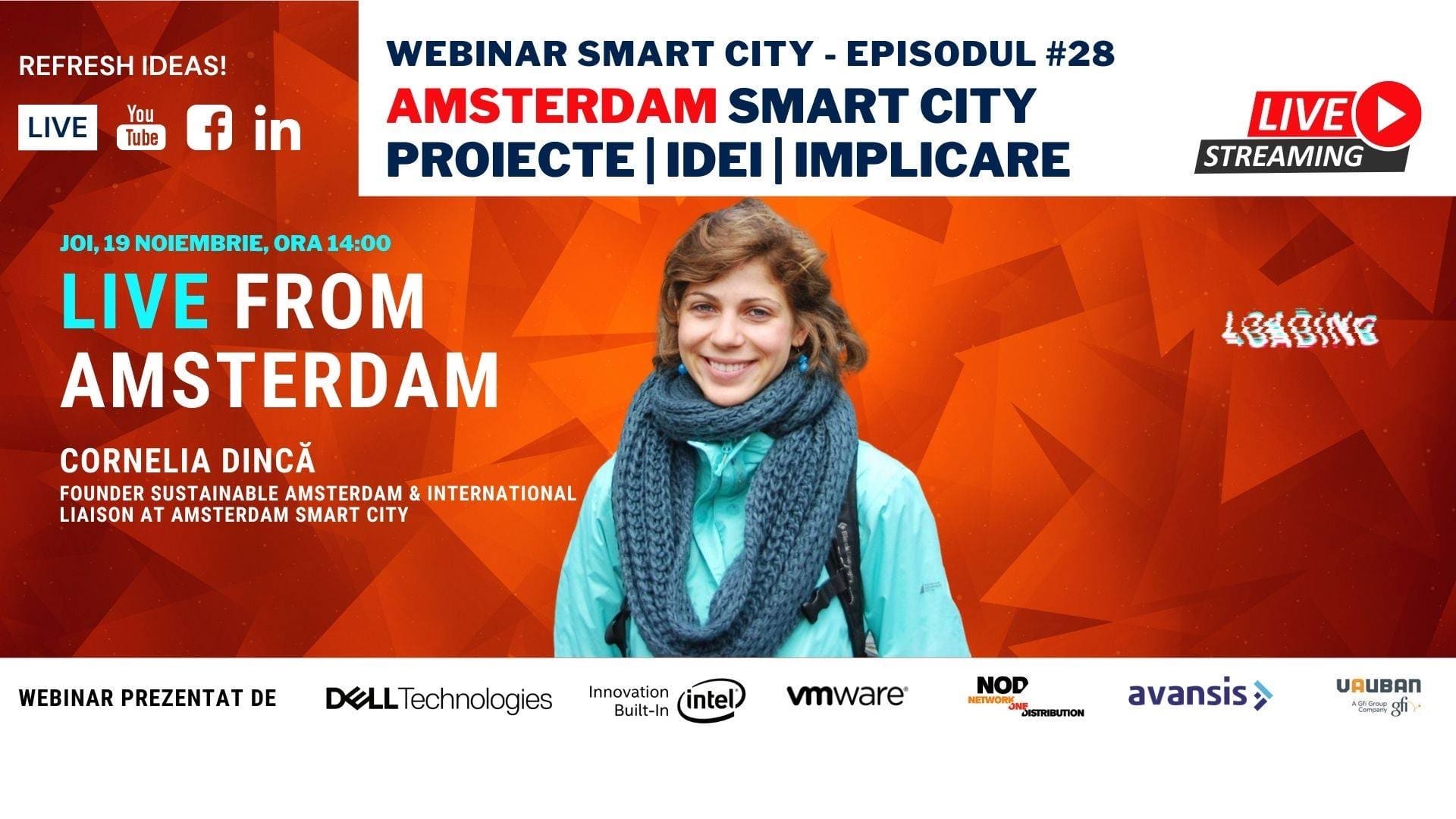 Webinar Smart City România, episodul #28 - despre Amsterdam Smart City