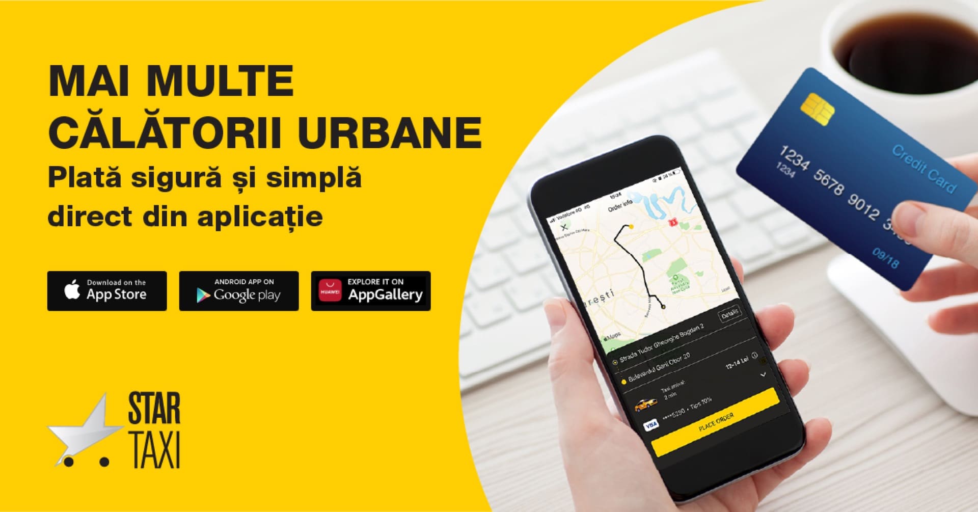 Peste 200.000 de plăți cu cardul în aplicația Star Taxi