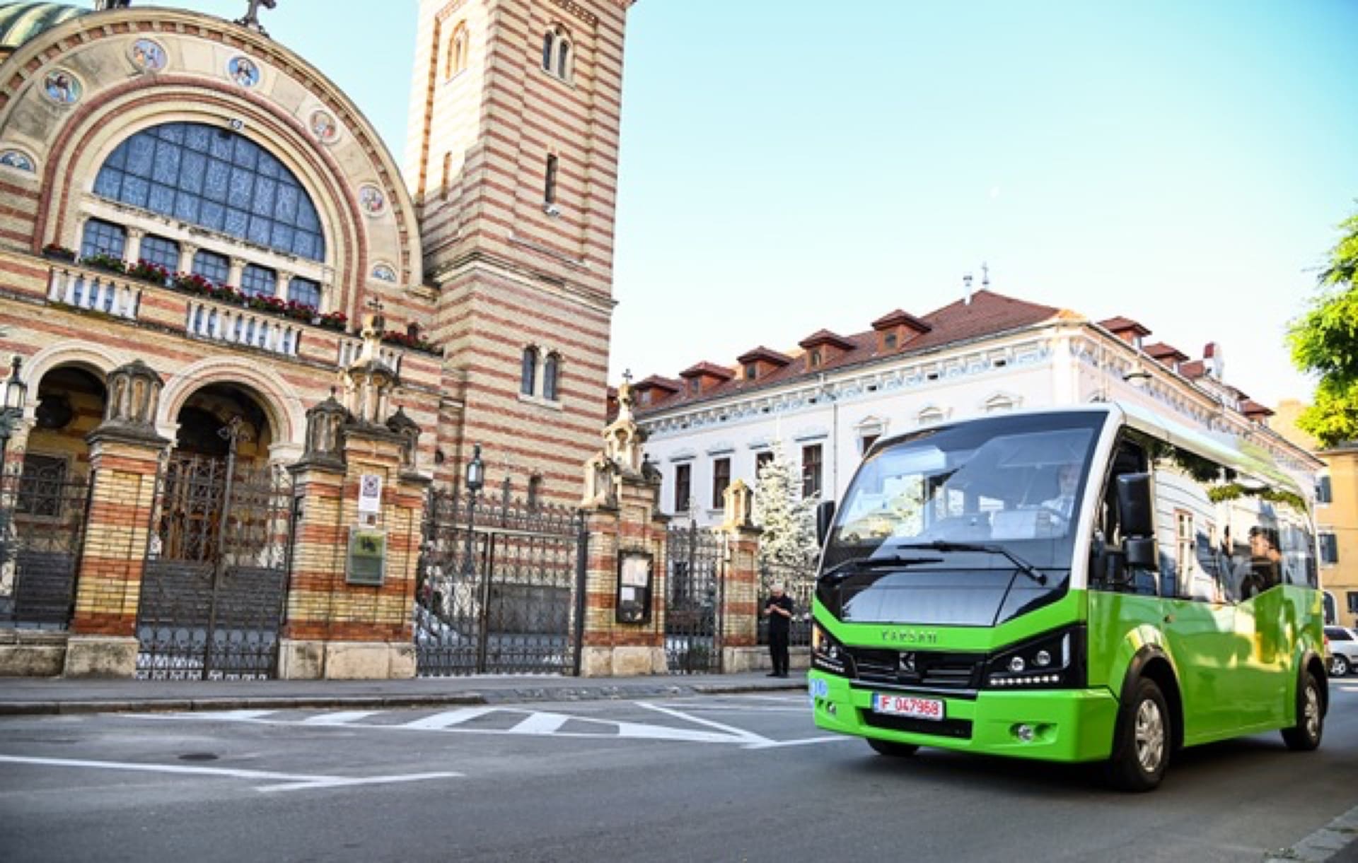 Sibiu - de astăzi Linia verde de transport public circulă pe traseul extins în afara zonei centrale