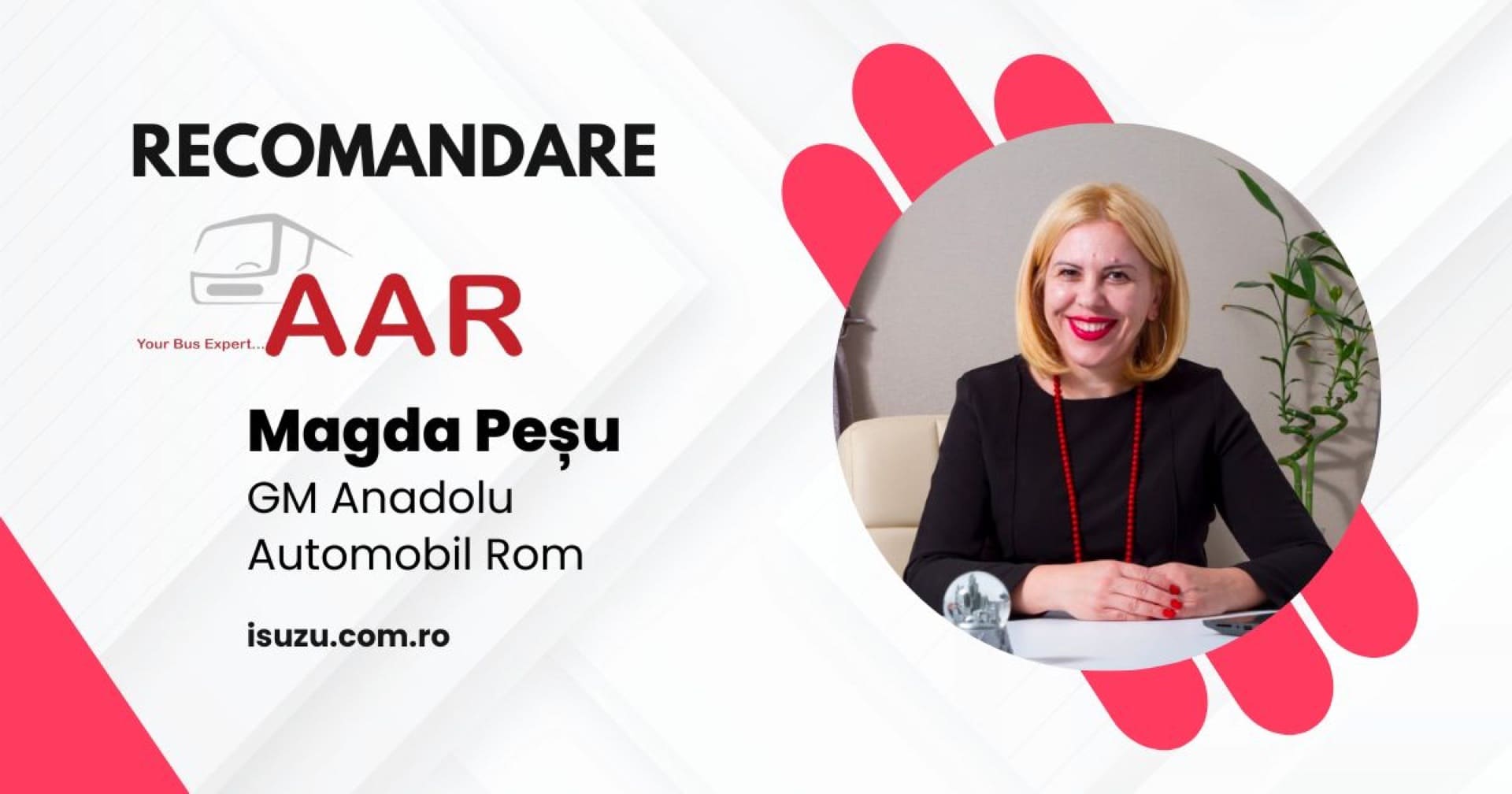 Recomandare Anadolu Automobil Rom - Asociația Română pentru Smart City