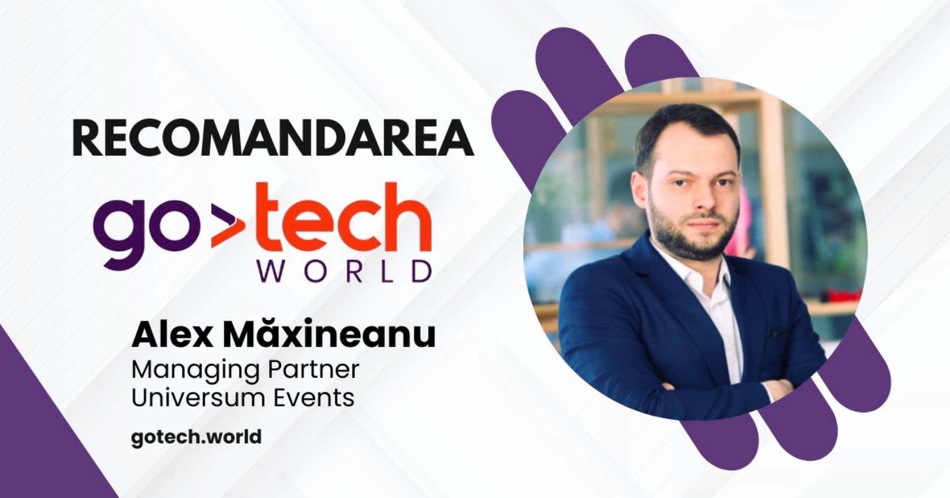 Recomandare GoTech World - Asociația Română pentru Smart City